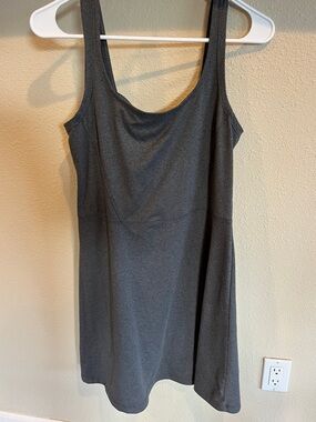 Lole Heather Charcoal Gray Active Dress